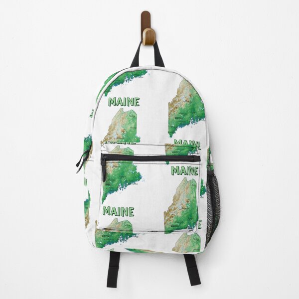 Item preview, Maine State Physical Map - Natural Pine Tree State designed and sold by mashmosh.
