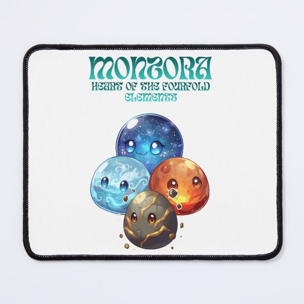 Item preview, Monzora – Heart of the Fourfold Elements | Cute Elemental Slime Fantasy Art designed and sold by Monzora.