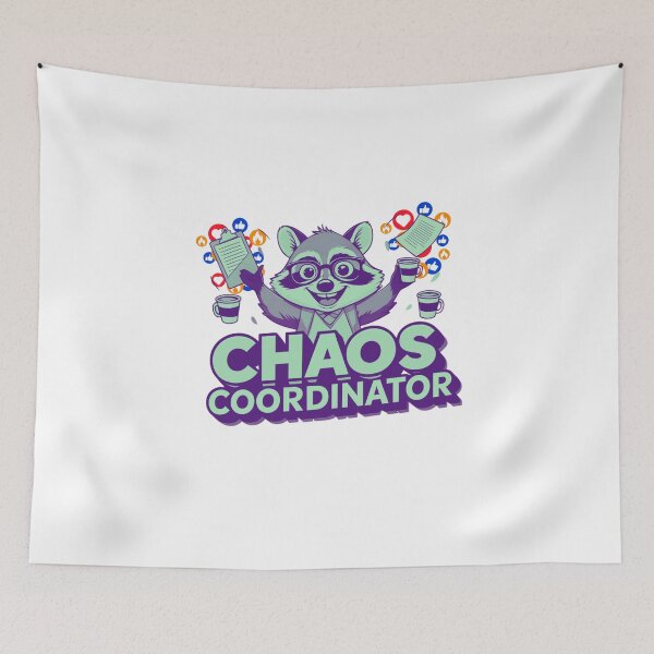 Item preview, Chaos Coordinator cartoon animal design designed and sold by SloganSauce.
