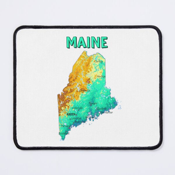 Item preview, Maine State Topographic Map - Colorful Artistic Geography designed and sold by mashmosh.