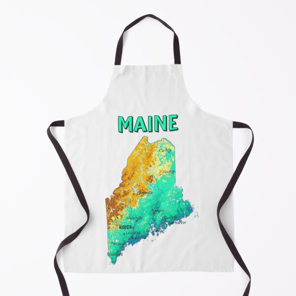 Item preview, Maine State Topographic Map - Colorful Artistic Geography designed and sold by mashmosh.