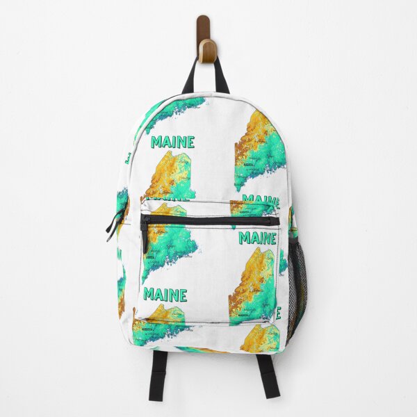 Item preview, Maine State Topographic Map - Colorful Artistic Geography designed and sold by mashmosh.