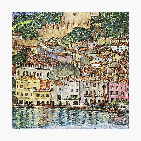 Aperçu de l'œuvre HAUTE DÉFINITION. Malcesine, de Gustav Klimt. HAUTE DÉFINITION créée et vendue par MINDTHECHERRY.