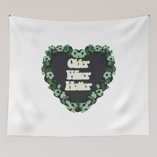 Item preview, Older Wiser Hotter Love Heart Birthday Cake designed and sold by FreeOrca.
