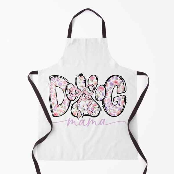 Item preview, Dog Mama Floral Typography with Pink Bow , Cute Dog Mom Gift Design designed and sold by truongloc246.