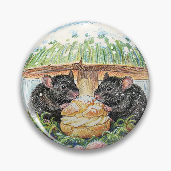 Item preview, Cute Mice Eating Pastry Puff designed and sold by m-y-A-I-A-R-T-.