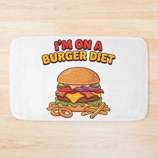 Item preview, junk food tees, diet humor, healthy eating jokes, hamburger, smash burger designed and sold by TrueArtVibes.