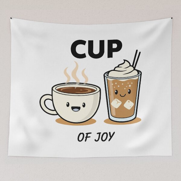 Item preview, Cup of Joy – Cute Coffee Illustration designed and sold by graphicnew.