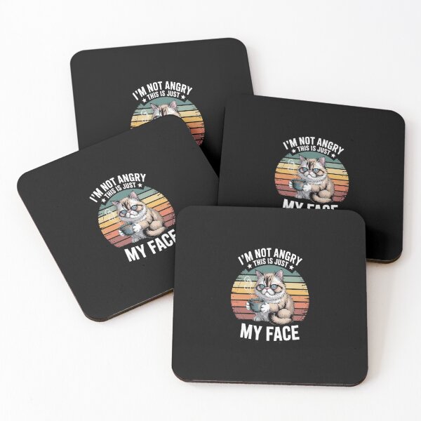 Item preview, sarcastic saying I'm not angry this is just my face designed and sold by orlodrake.