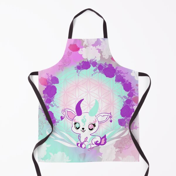 Item preview, Kawaii pastel gazelle – flower of life and floral crown designed and sold by Herami.