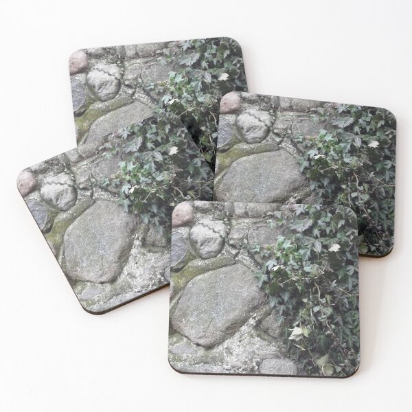 Item preview, Green ivy on a stone wall designed and sold by Betulek.