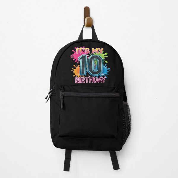 Item preview, 10th Birthday paint splashes kids girls, boys 10 year  designed and sold by angolinnArt.
