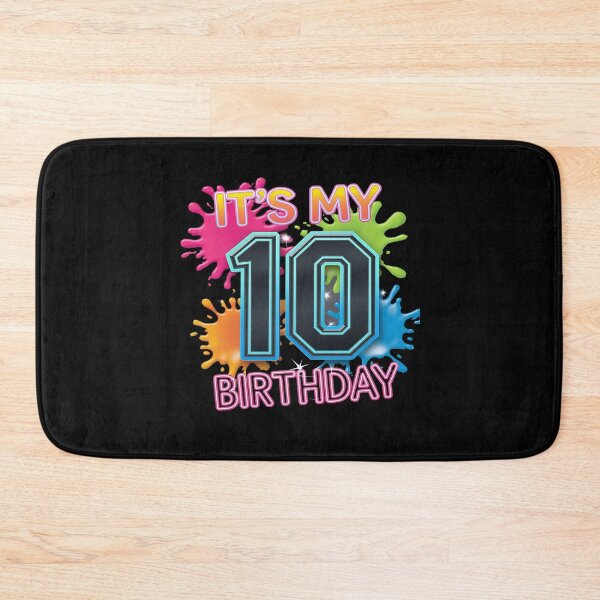 Item preview, 10th Birthday paint splashes kids girls, boys 10 year  designed and sold by angolinnArt.