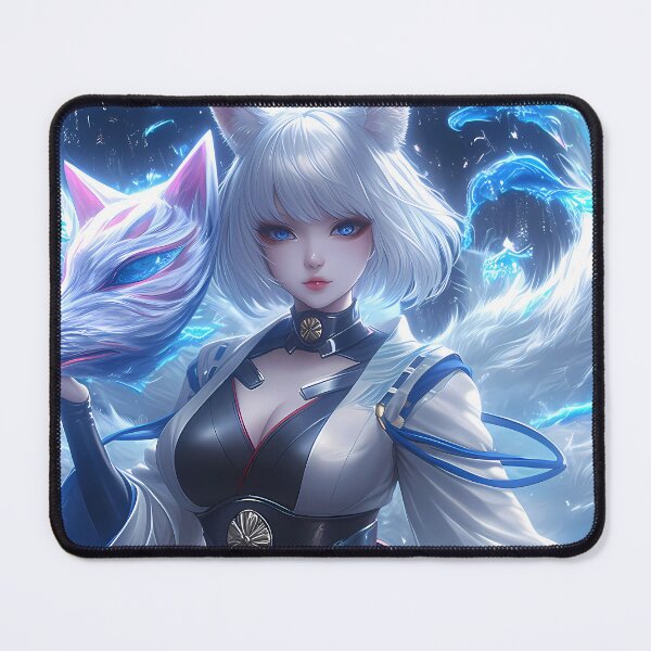 Item preview, Kaga celestial fox aura Azur Lane anime girl snowy mystic charm designed and sold by TorbenKuhano.