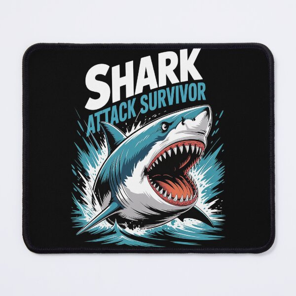 Item preview, Shark Attack Survivor Shark Bite designed and sold by orlodrake.