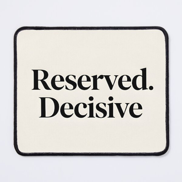 Item preview, Reserved. Decisive. – Quiet Leadership Minimalist Office Wall Art designed and sold by Flow19.