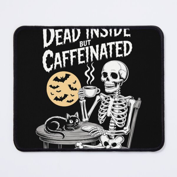 Item preview, Funny Coffee Lovers Dead Inside But Caffeinated Skeleton designed and sold by tiemacopaxer.