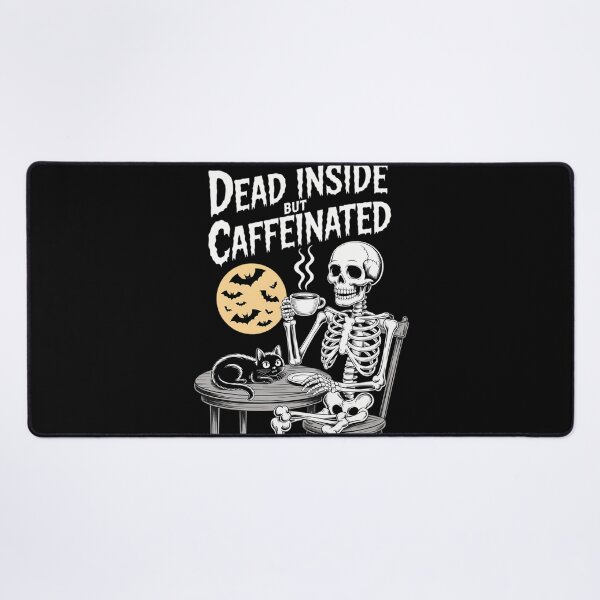Item preview, Funny Coffee Lovers Dead Inside But Caffeinated Skeleton designed and sold by tiemacopaxer.