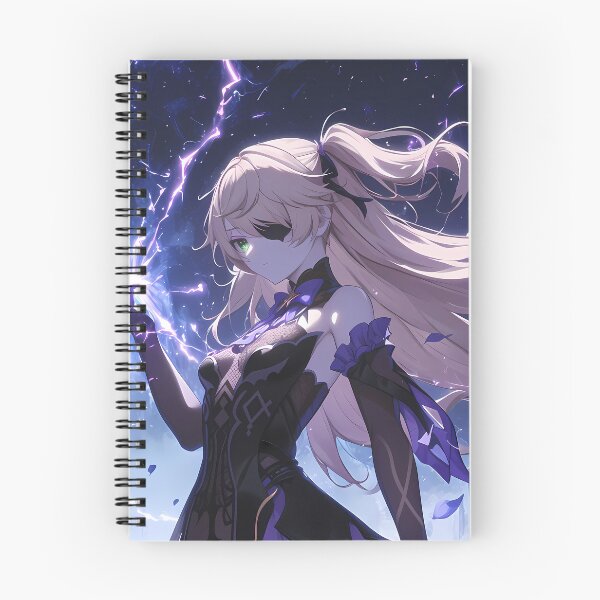 Item preview, Fischl Genshin Impact Dark Fantasy Anime Girl with Lightning Power designed and sold by TorbenKuhano.