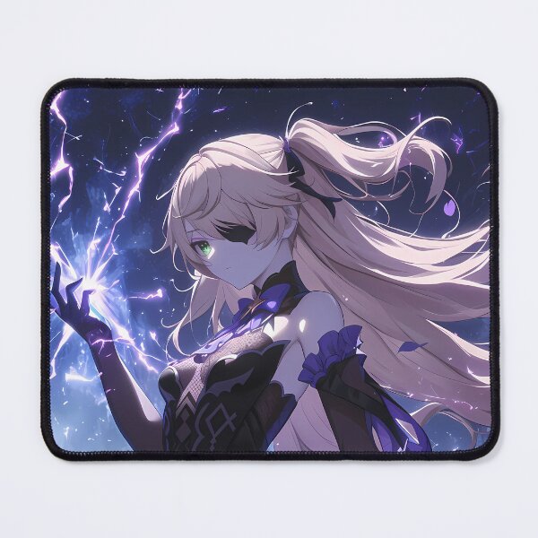 Item preview, Fischl Genshin Impact Dark Fantasy Anime Girl with Lightning Power designed and sold by TorbenKuhano.