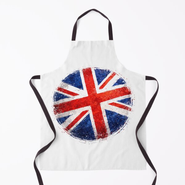 Artikelvorschau, Grunge-Kreisaufkleber mit britischer Flagge | Union Jack-Stil entworfen und verkauft von RelateAndTee.