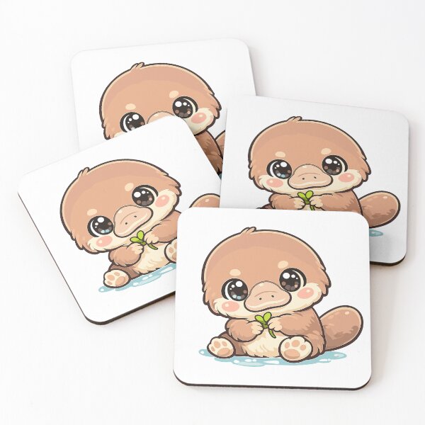 Item preview, Cartoon of a cute and kawaii platypus with a pleasant and sweet expression. designed and sold by Pet Prints.
