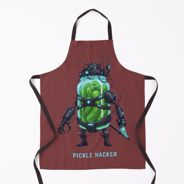 Item preview, Pickle Hacker Cyborg Robot – Cybersecurity Programmer Tech Humor Rick Morty Gift Design designed and sold by Luminari Creations.