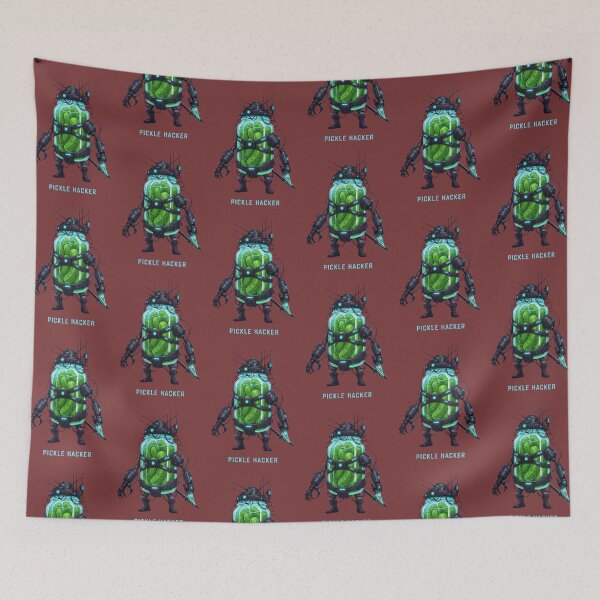 Item preview, Pickle Hacker Cyborg Robot – Cybersecurity Programmer Tech Humor Rick Morty Gift Design designed and sold by Luminari Creations.