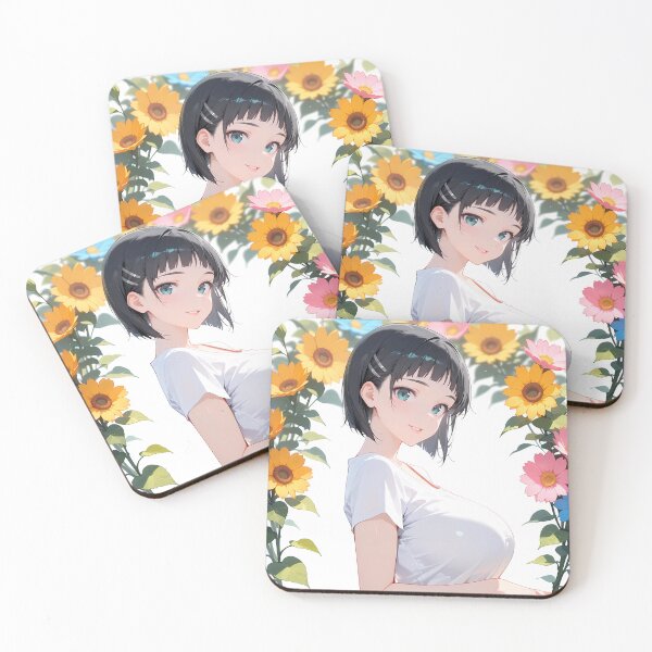 Item preview, Kirigaya Suguha Sword Art Online Anime Flowers Spring Pastel Waifu Anime Girl designed and sold by TorbenKuhano.