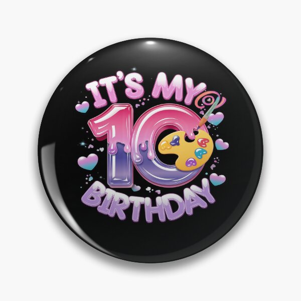 Item preview, 10th Birthday, Girl 10 Years, Painting Art, Number 10  designed and sold by joyouartArt.