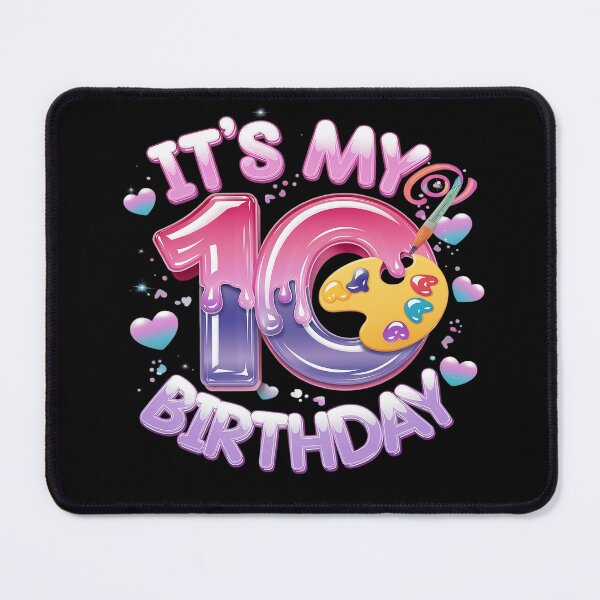 Item preview, 10th Birthday, Girl 10 Years, Painting Art, Number 10  designed and sold by joyouartArt.