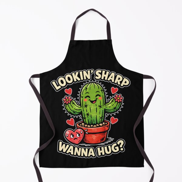 Item preview, Lookin' Sharp Wanna Hug Funny Cactus Pun designed and sold by Mr Lee.