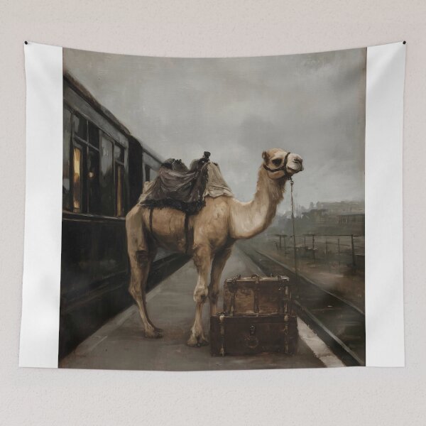 Item preview, Camel at Train Station designed and sold by lautir.