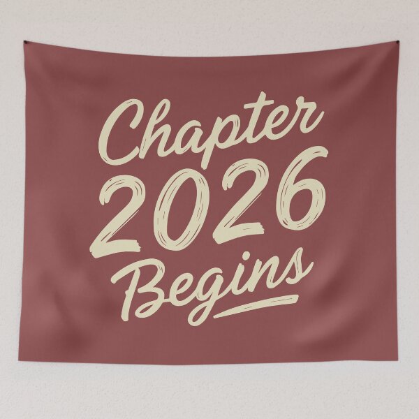Item preview, Chapter 2026 Begins: Soft Aesthetic Script Quote designed and sold by DavidTeeStudio.