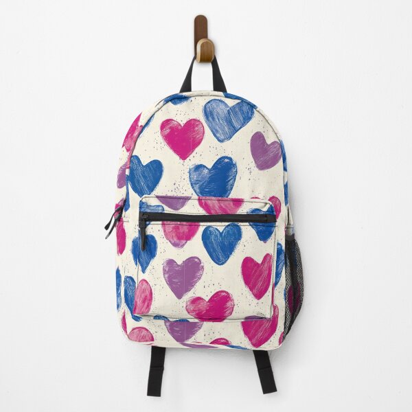 Item preview, Bisexual Valentine Hearts Pattern – Love Is Love Pride Art designed and sold by Cannaxes Studio.