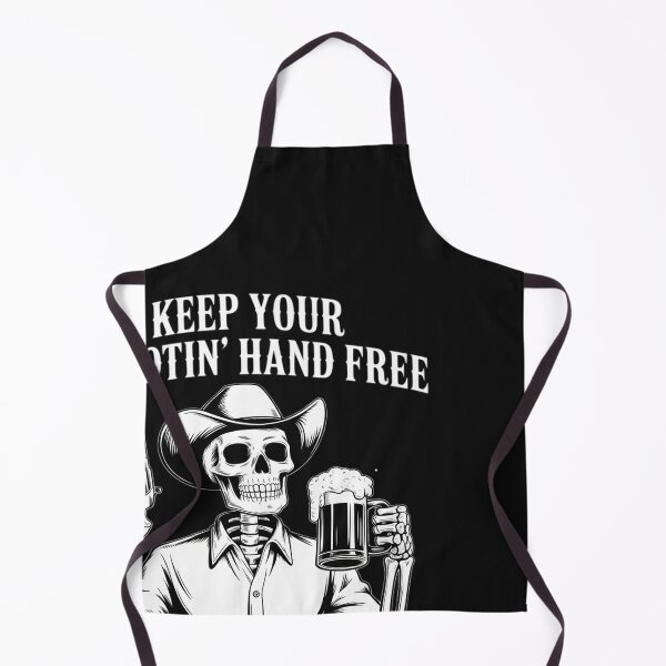 Item preview, Keep Your Shootin' Hand Free Funny Skeleton Beer designed and sold by BlueCreator-inc.