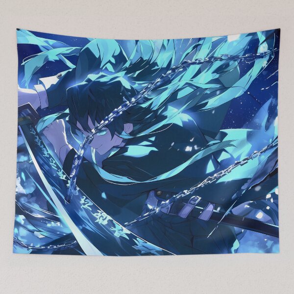 Item preview, Muichiro Tokito Demon Slayer Anime Samurai Mist Night Katana designed and sold by TorbenKuhano.