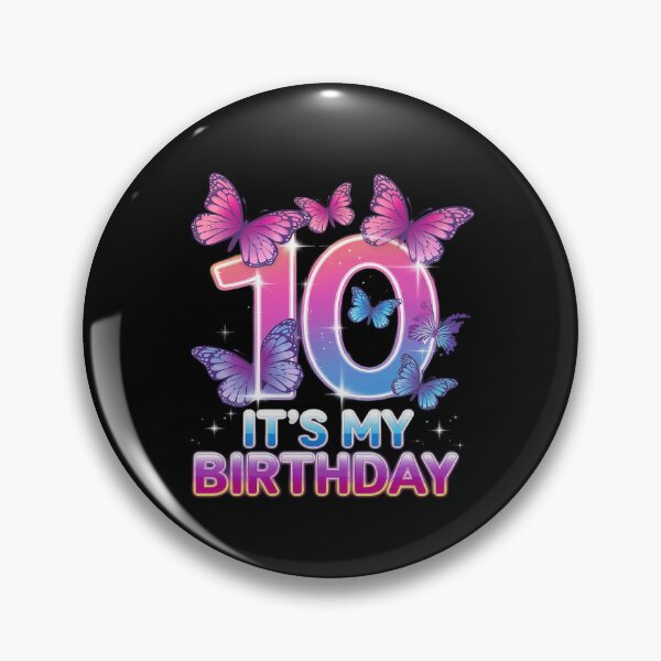 Item preview, Birthday Girl 10 Year Old, Butterfly, Number 10  designed and sold by angolinnArt.