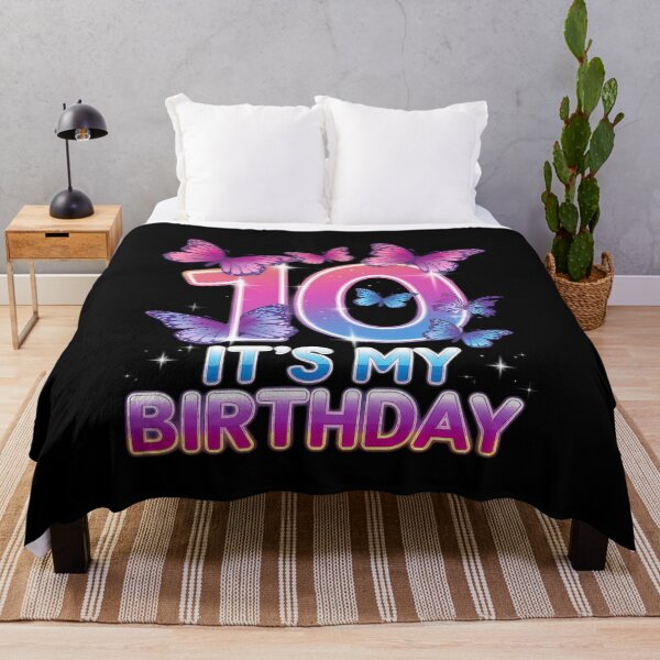 Item preview, Birthday Girl 10 Year Old, Butterfly, Number 10  designed and sold by angolinnArt.