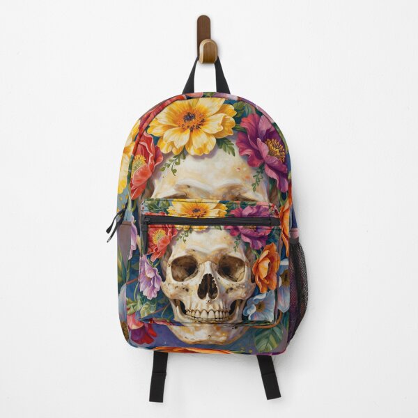 Item preview, Abstract Floral Adornments on a Human Skull designed and sold by Marcu Ioachim.
