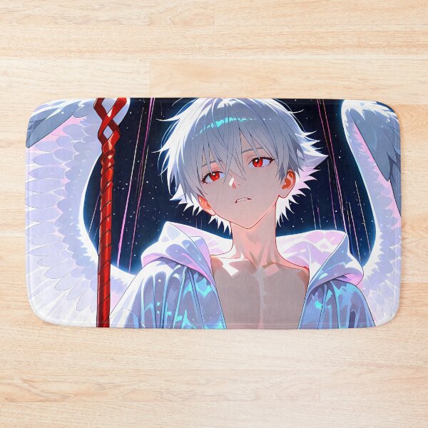 Item preview, Kaworu Nagisa Neon Genesis Evangelion Anime Angel Wings Sacred Light designed and sold by TorbenKuhano.