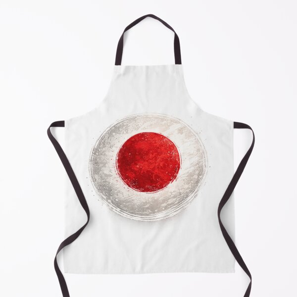 Item preview, Japan Flag Circle Sticker | Minimal Brush Style Japanese Flag designed and sold by RelateAndTee.
