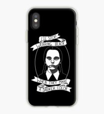 Wednesday Addams - Stop Wearing Black iPhone Case