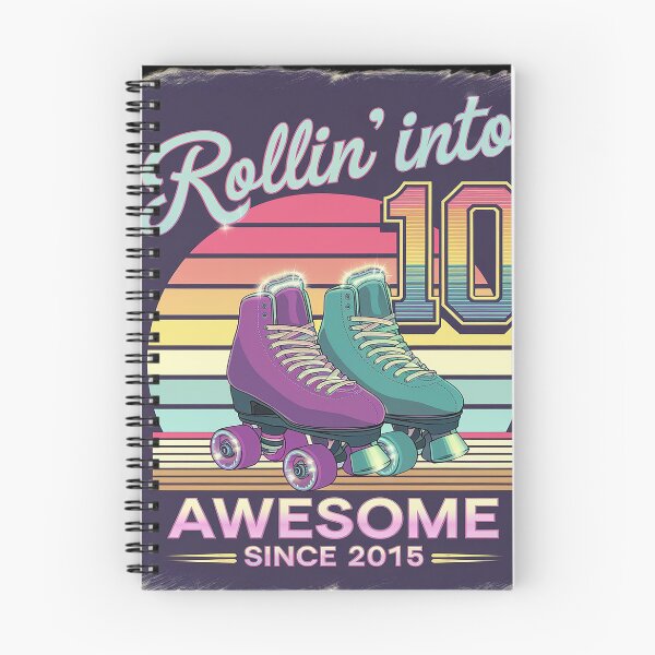 Item preview, Birthday Roller Skating 10th Girl Rollin into 10 Skate Party  designed and sold by angolinnArt.