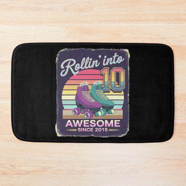 Item preview, Birthday Roller Skating 10th Girl Rollin into 10 Skate Party  designed and sold by angolinnArt.