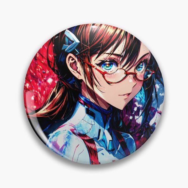 Item preview, Makinami Mari Illustrious Anime Evangelion Abstract Neon Energy Sci Fi designed and sold by TorbenKuhano.