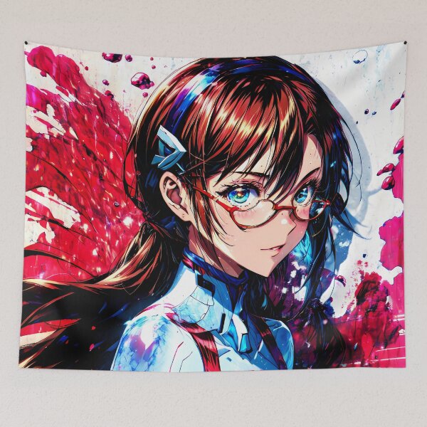 Item preview, Makinami Mari Illustrious Anime Evangelion Abstract Neon Energy Sci Fi designed and sold by TorbenKuhano.