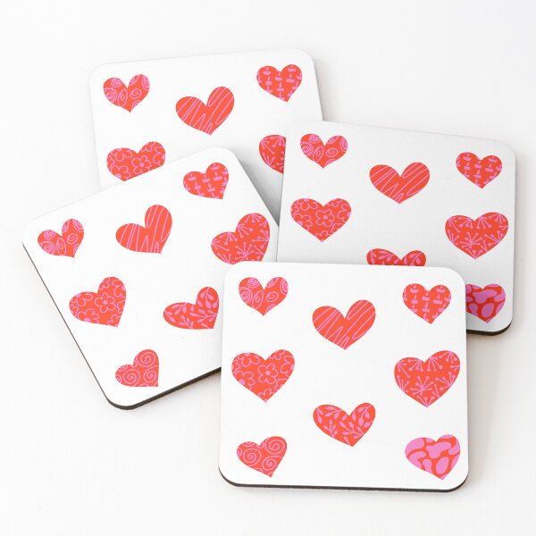 Item preview, Valentine's Day hearts of various shapes are displayed on a white background. designed and sold by sacredolga.