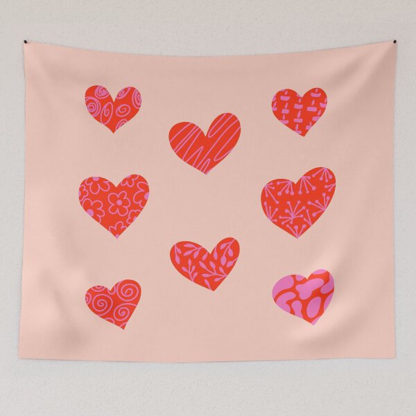 Item preview, Valentine's Day hearts of various shapes are displayed on a white background. designed and sold by sacredolga.