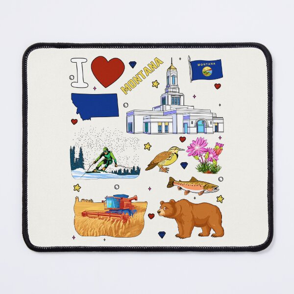 Item preview, The Spirit of Montana, Nature, Wildlife & Adventure Collage designed and sold by mashmosh.